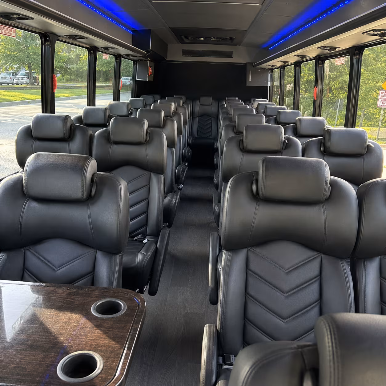 35 passenger minibus inside