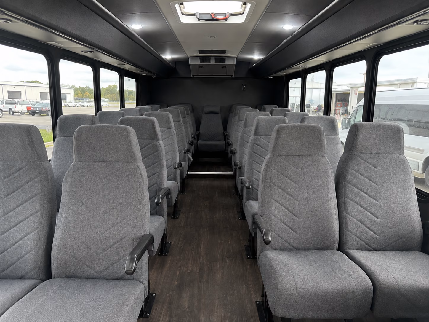 tulsa 18 passenger minibus inside