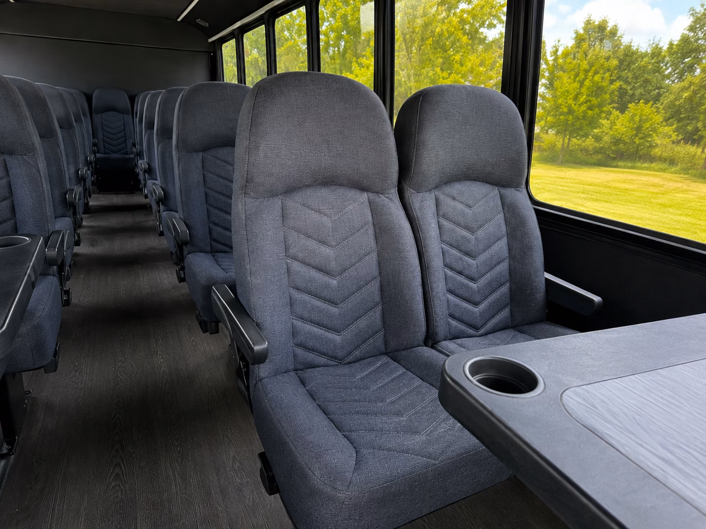 tulsa 20 passenger minibus inside