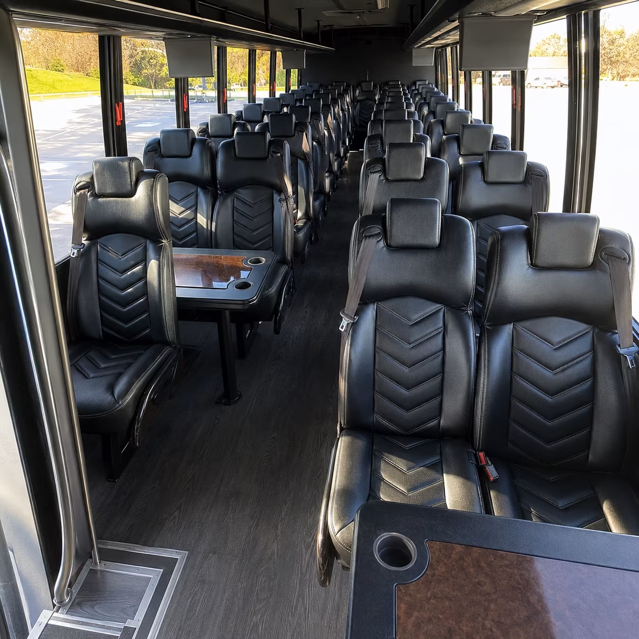 tulsa 25 passenger minibus inside