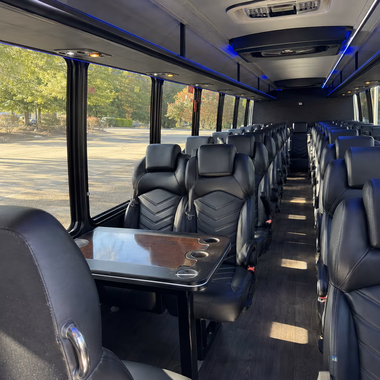 tulsa 30 passenger minibus inside