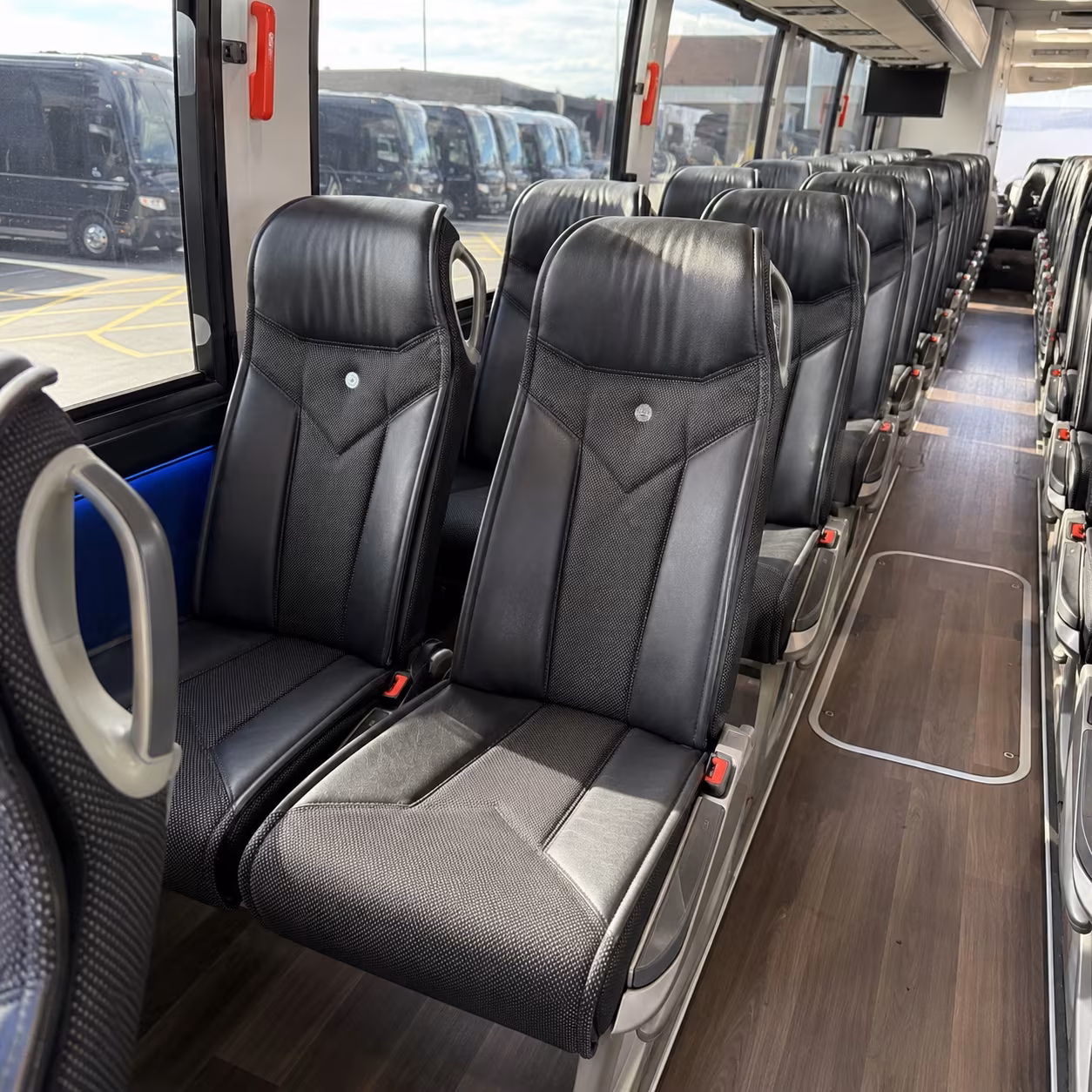 tulsa 40 passenger charter bus interior
