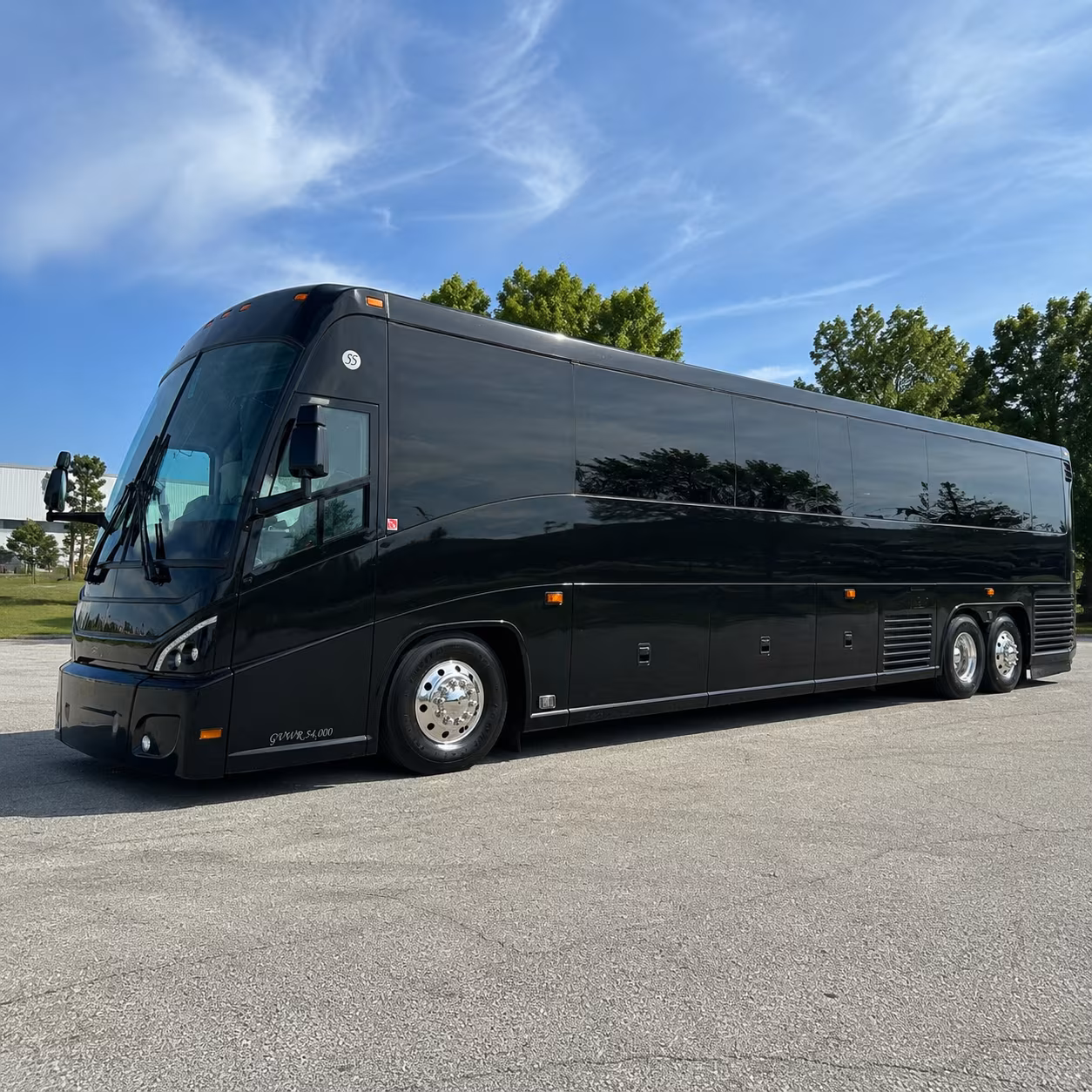 tulsa 47 passenger charter bus