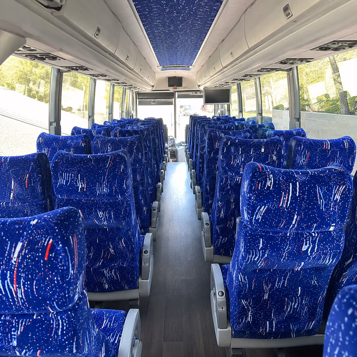 tulsa 50 passenger charter bus interior