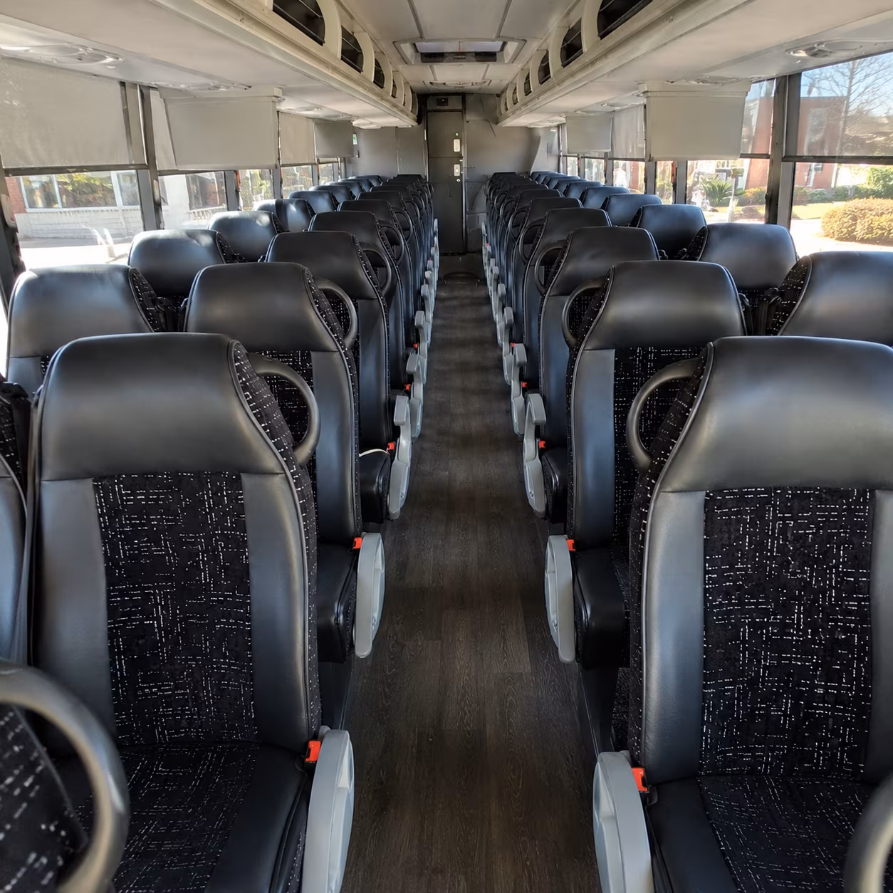 tulsa 54 passenger charter bus inside