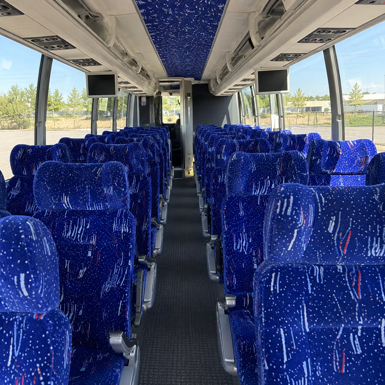 tulsa 54 passenger charter bus interior