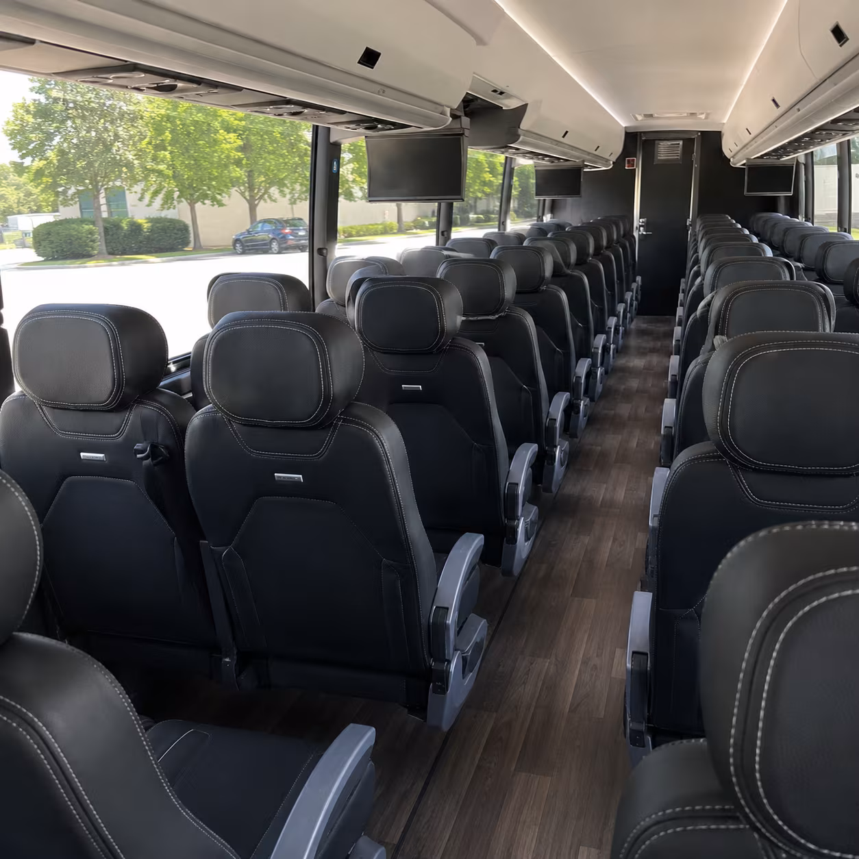 tulsa 56 passenger charter bus interior
